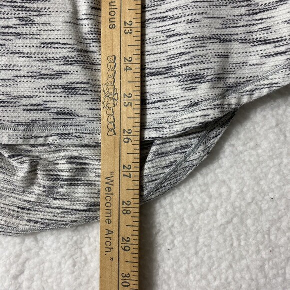 Lululemon Top‎ Womens Sz 8 White Gray Space Dye Raise the Barre Strappy Tank Bra - Picture 10 of 11